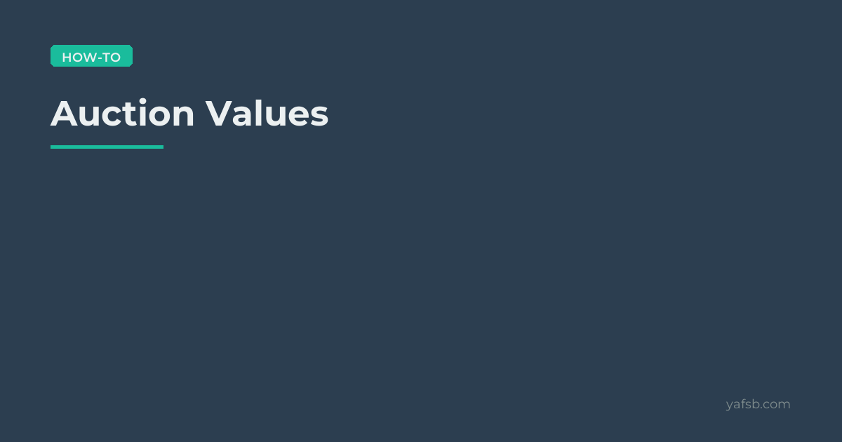 Auction Values